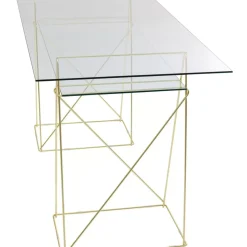 KARE Design Tische-Tisch Polar Messing Matt 8Mm Esg