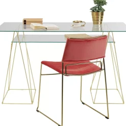 KARE Design Tische-Tisch Polar Messing Matt 8Mm Esg