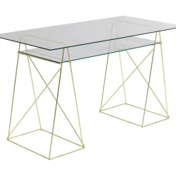 KARE Design Tische-Tisch Polar Messing Matt 8Mm Esg