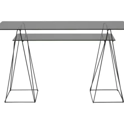 KARE Design Tische-Tisch Polar Schwarz 8Mm Esg 135X65Cm