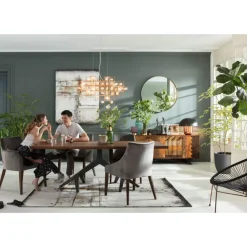 KARE Design Tische-Tisch Roots Dark 220X100Cm