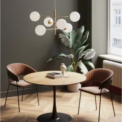 KARE Design Tische-Tisch Schickeria Eiche Schwarz O110Cm