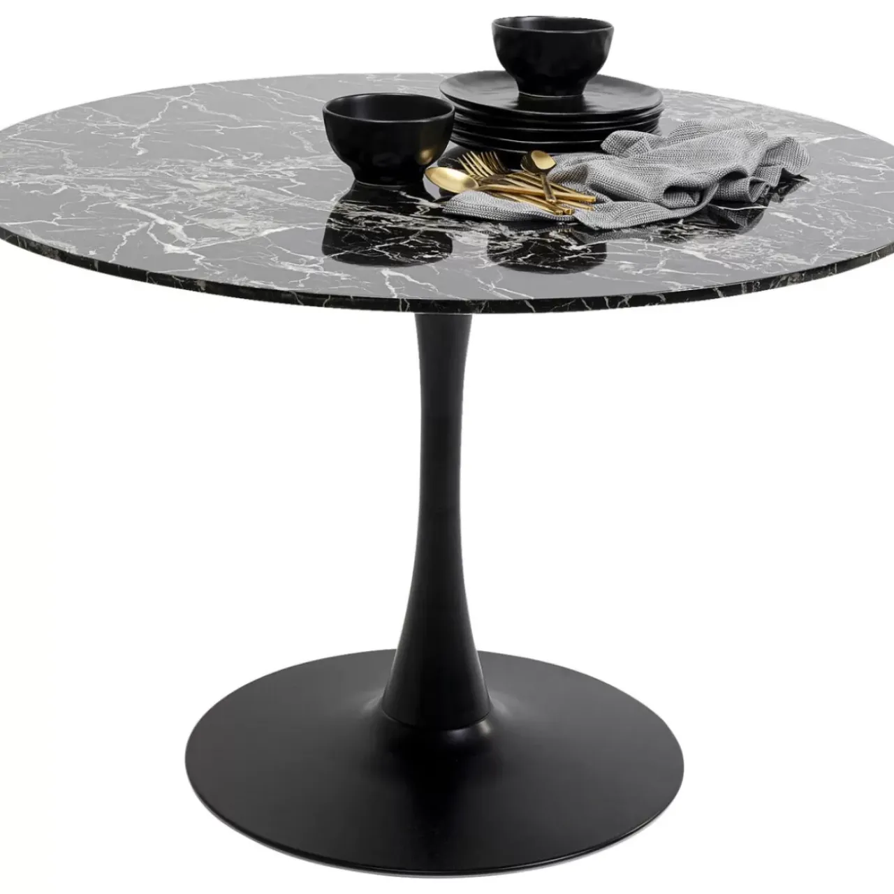 KARE Design Tische-Tisch Schickeria Marmor Schwarz O110Cm