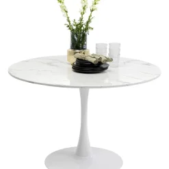 KARE Design Tische-Tisch Schickeria Marmor Weis O110Cm