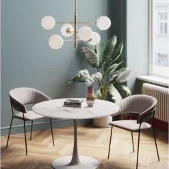 KARE Design Tische-Tisch Schickeria Marmor Weis O110Cm