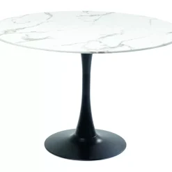 KARE Design Tische-Tisch Schickeria Marmor Weis Schwarz O110Cm