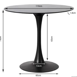 KARE Design Tische-Tisch Schickeria Schwarz O110