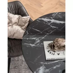 KARE Design Tische-Tisch Solo Marble Schwarz O110