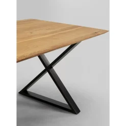 KARE Design Tische-Tisch Symphony Eiche Cross Schwarz 200X100Cm