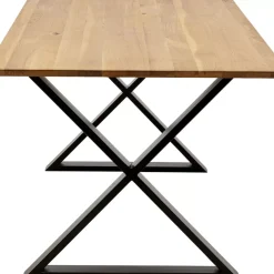 KARE Design Tische-Tisch Symphony Eiche Cross Schwarz 200X100Cm