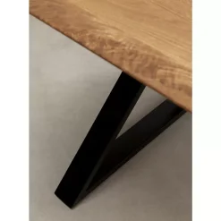 KARE Design Tische-Tisch Symphony Eiche Cross Schwarz 180X90Cm