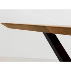 KARE Design Tische-Tisch Symphony Eiche Cross Schwarz 180X90Cm