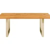 KARE Design Tische-Tisch Symphony Eiche Messing 180X90