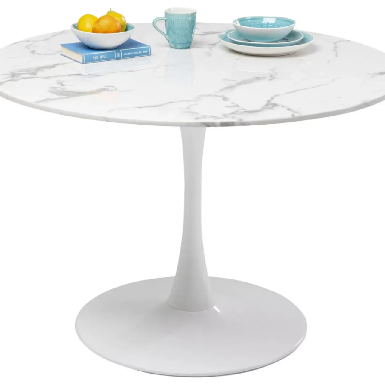 KARE Design Tische-Tisch Veneto Marmor Weis O110Cm