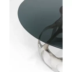 KARE Design Tische-Tisch Volcano Silber O120Cm