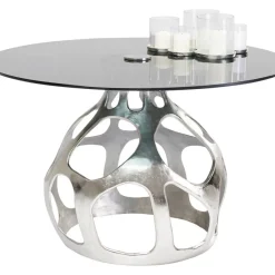 KARE Design Tische-Tisch Volcano Silber O120Cm
