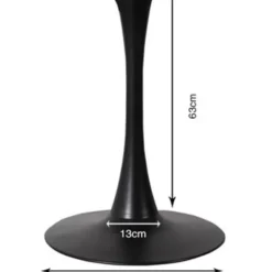 KARE Design Tische-Tischgestell Schickeria Schwarz O110Cm