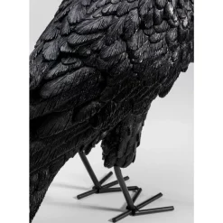KARE Design Tischleuchten-Tischleuchte Animal Crow Matt Schwarz