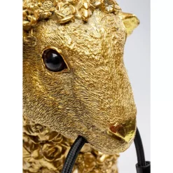 KARE Design Tischleuchten-Tischleuchte Animal Flower Sheep Gold 36Cm