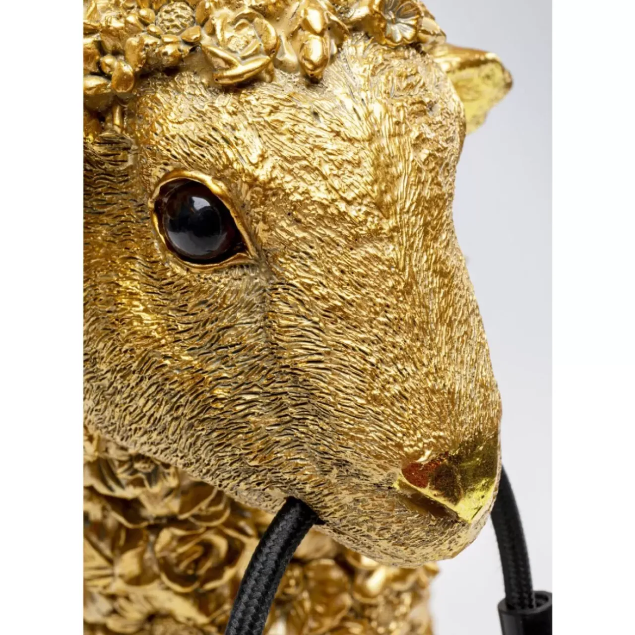 KARE Design Tischleuchten-Tischleuchte Animal Flower Sheep Gold 36Cm
