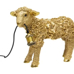 KARE Design Tischleuchten-Tischleuchte Animal Flower Sheep Gold 36Cm