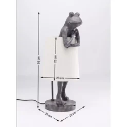 KARE Design Tischleuchten-Tischleuchte Animal Frog Grau