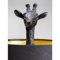 KARE Design Tischleuchten-Tischleuchte Animal Giraffe Matt Schwarz
