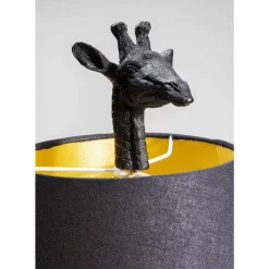 KARE Design Tischleuchten-Tischleuchte Animal Giraffe Matt Schwarz