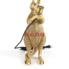 KARE Design Tischleuchten-Tischleuchte Animal Kangaroo Gold 46Cm