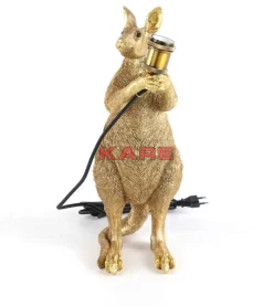 KARE Design Tischleuchten-Tischleuchte Animal Kangaroo Gold 46Cm