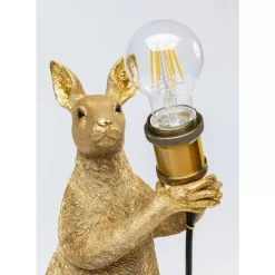 KARE Design Tischleuchten-Tischleuchte Animal Kangaroo Gold 46Cm