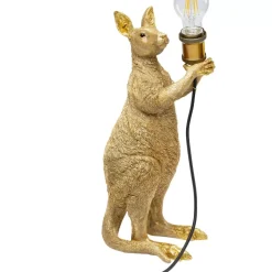 KARE Design Tischleuchten-Tischleuchte Animal Kangaroo Gold 46Cm