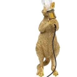 KARE Design Tischleuchten-Tischleuchte Animal Kangaroo Gold 46Cm