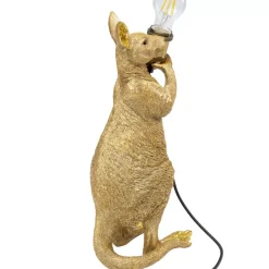 KARE Design Tischleuchten-Tischleuchte Animal Kangaroo Gold 46Cm