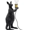 KARE Design Tischleuchten-Tischleuchte Animal Kangaroo Schwarz Matt 46Cm