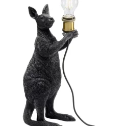 KARE Design Tischleuchten-Tischleuchte Animal Kangaroo Schwarz Matt 46Cm