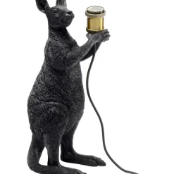 KARE Design Tischleuchten-Tischleuchte Animal Kangaroo Schwarz Matt 46Cm