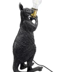 KARE Design Tischleuchten-Tischleuchte Animal Kangaroo Schwarz Matt 46Cm