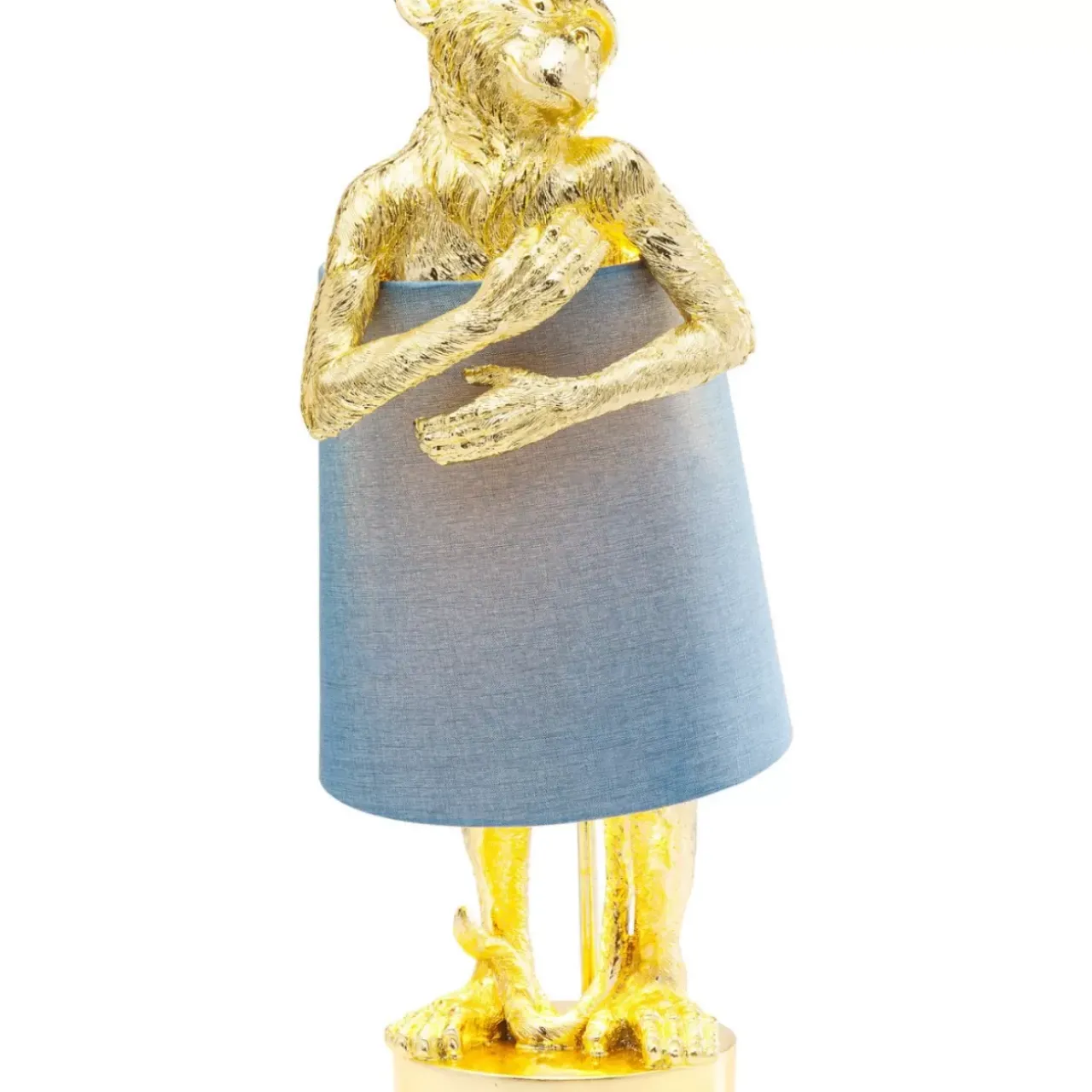 KARE Design Tischleuchten-Tischleuchte Animal Monkey Gold Blau