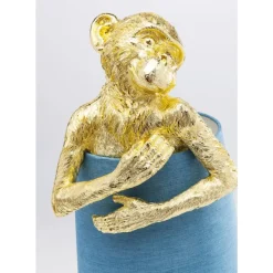 KARE Design Tischleuchten-Tischleuchte Animal Monkey Gold Blau