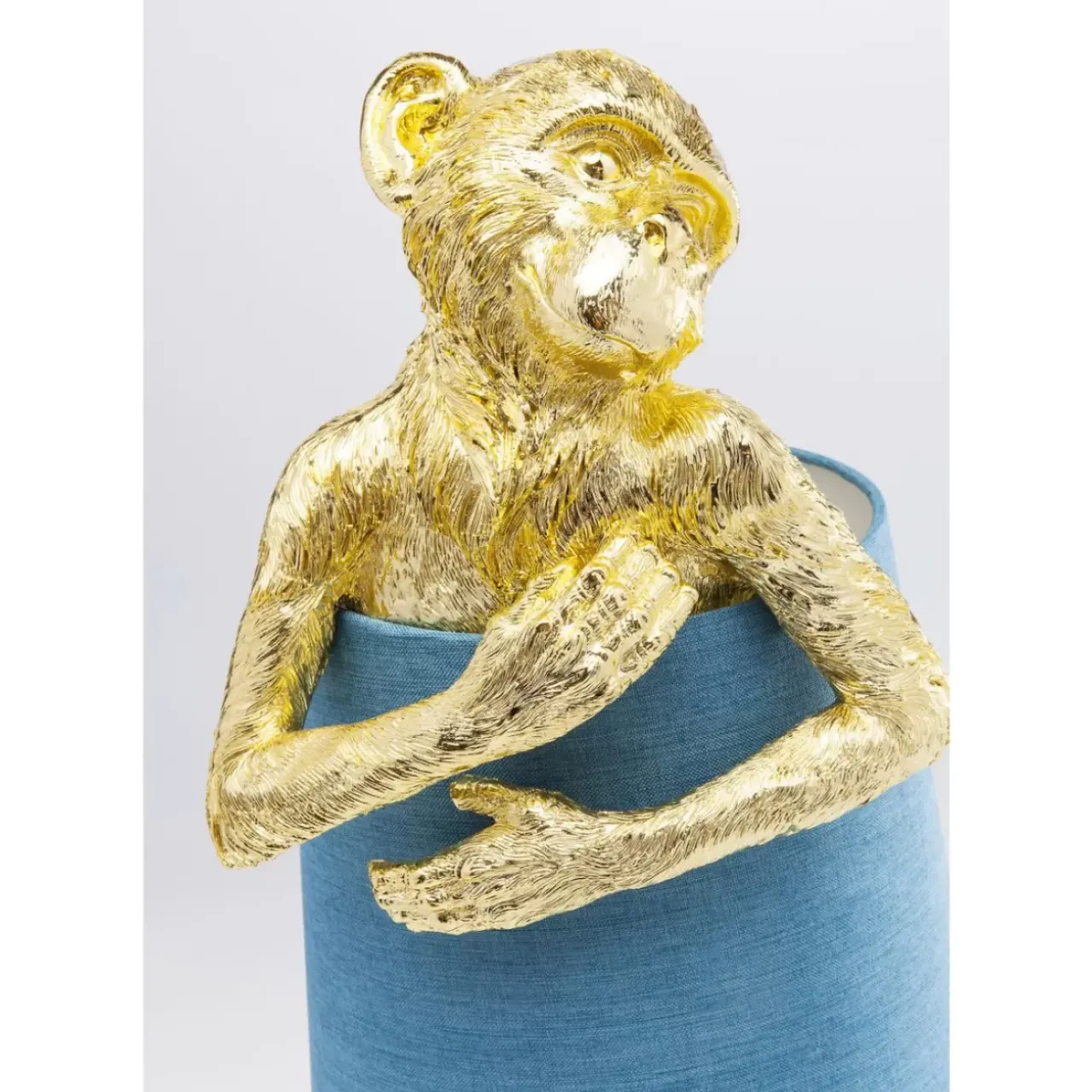 KARE Design Tischleuchten-Tischleuchte Animal Monkey Gold Blau