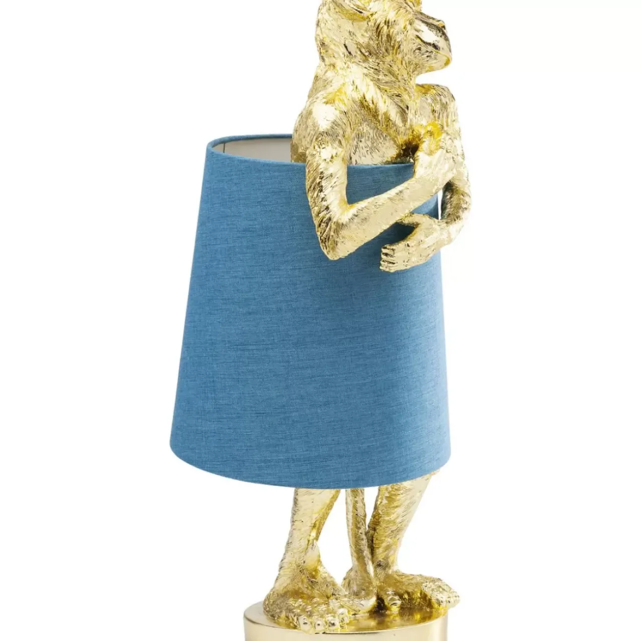 KARE Design Tischleuchten-Tischleuchte Animal Monkey Gold Blau