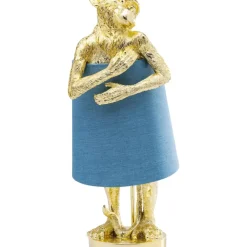 KARE Design Tischleuchten-Tischleuchte Animal Monkey Gold Blau