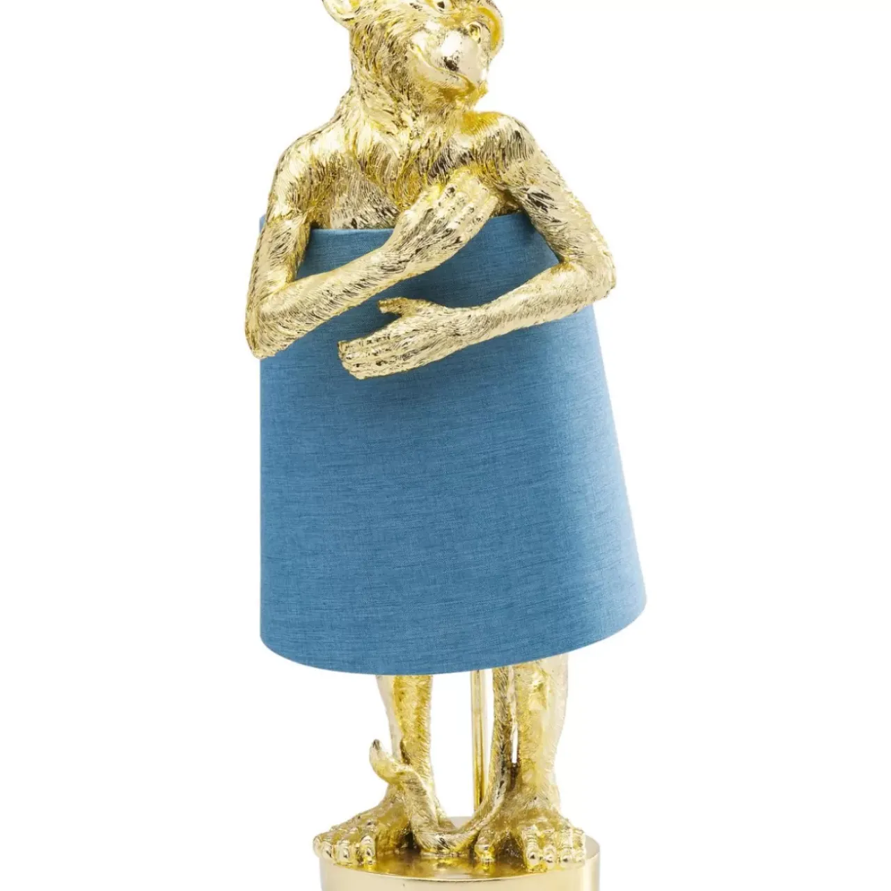 KARE Design Tischleuchten-Tischleuchte Animal Monkey Gold Blau