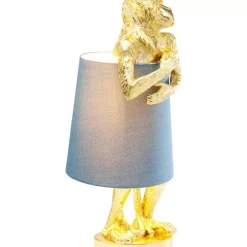 KARE Design Tischleuchten-Tischleuchte Animal Monkey Gold Blau