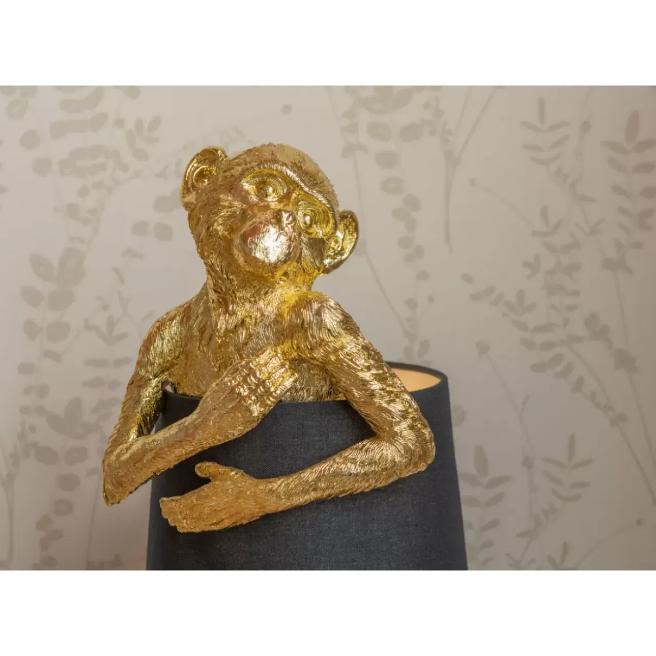 KARE Design Tischleuchten-Tischleuchte Animal Monkey Gold Blau