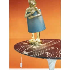 KARE Design Tischleuchten-Tischleuchte Animal Monkey Gold Blau