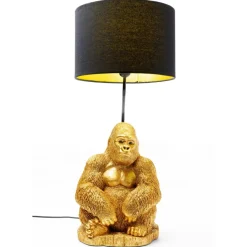 KARE Design Tischleuchten-Tischleuchte Animal Monkey Gorilla Gold