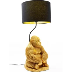 KARE Design Tischleuchten-Tischleuchte Animal Monkey Gorilla Gold