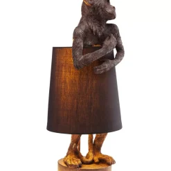 KARE Design Tischleuchten-Tischleuchte Animal Monkey Braun Schwarz